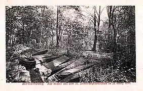 Alte Gräber auf dem St. Jacobi-Friedhof, Postkarte um 1899