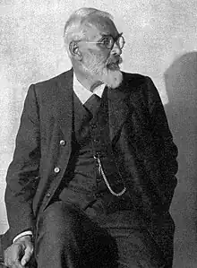 Jakob Bosshart (1862–1924) Lehrer und Schriftsteller. Fotografie von Camill Ruf, 1920