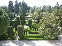 Die Sabatinigärten des Palacio Real in Madrid