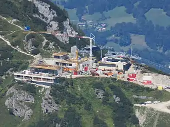 Baustelle der neuen Jennerbahn-Bergstation 2018