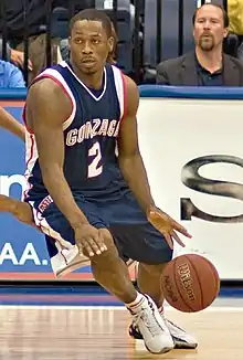 Pargo 2008 im Trikot der Gonzaga Bulldogs