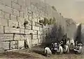 Klagemauer Jerusalem um 1860