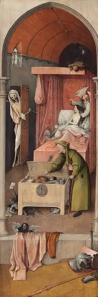 Tod eines Geizhalses (Hieronymus Bosch)