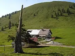 Jochberg mit Jocheralm von Süden