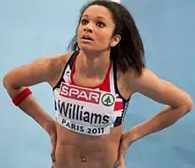 Jodie Williams erreichte Platz sechs