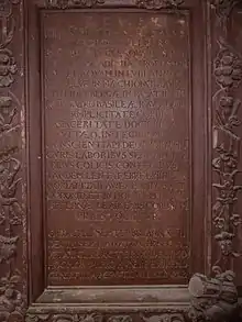 Johann Jakob Grynaeus (1540–1617) Theologe, Antistes am Basler Münster. Epitaphien (Grabtafeln) im gotischen Doppelkreuzgang (15. Jh.) des Basler Münster.