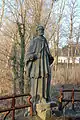 Statue des heiligen Johannes von Nepomukauf der Johannisbrücke