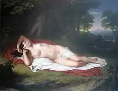 Die schlafende Ariadne auf Naxos (Ariadne Asleep on the Island of Naxos), circa 1808–1812, Öl auf Leinwand, 175 × 224 cm, Pennsylvania Academy of the Fine Arts (Philadelphia)