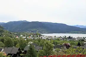 Jørpeland mit Blick in Richtung Süden