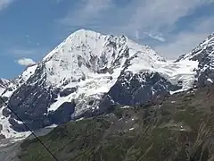 Blick von der Endstation des Kanzelliftes auf die Königsspitze