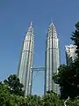 Zwillingstürme der Petronas Towers in Kuala Lumpur, Malaysia