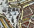 Kajen am Binnenhafen zwischen Alsterfleet und Nikolaifleet, um 1600