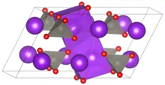 Elementarzelle von Kaliumwolframat