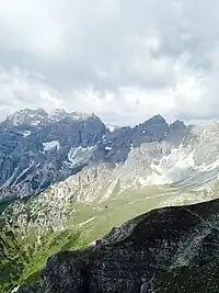 Blick vom Ampferstein Richtung Kalkkögel