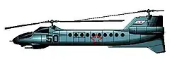 Zeichnung des Kamow W-50-Modells