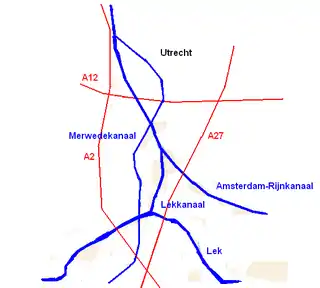 Verlauf des Lekkanals