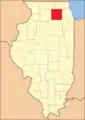 Das Kane County von seiner Gründung im Jahr 1836 bis 1837