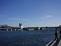 Die Klappbrücke über die Schlei, geschlossen