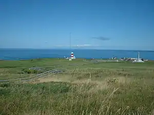 Blick von Kap Sōya, über die La-Pérouse-Straße auf Sachalin