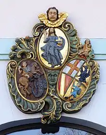 Wappen der Breisgauer Landstände an der Karlskaserne in Freiburg