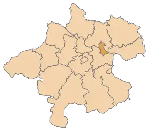 Lage des Bezirks Linz im Bundesland Oberösterreich (anklickbare Karte)