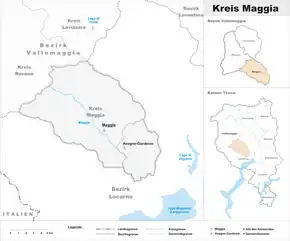 Karte von Maggia