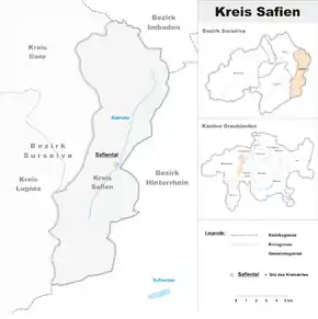 Karte von Safien