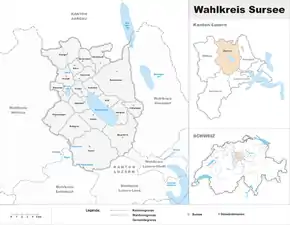 Karte von Wahlkreis Sursee