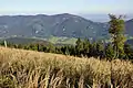 Blick vom Katharinenschlag (1222 m ü. A.) nach Osten zur Hohen Wand