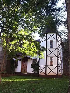 Das Kaufhaus an der Praça Central im typischen deutschen Stil