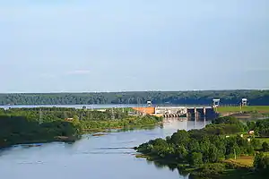 Wasserkraftwerk Kaunas, Blick von Norden (2006)