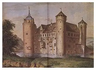 Aquarell auf Papier von Christian Kehrer (um 1800)