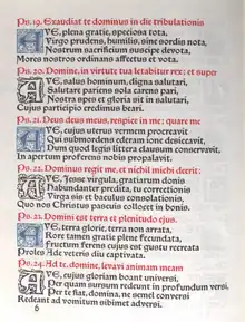 Psalmengebete aus der Kelmscott Press mit sechsmaliger A-Initiale.