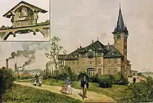 Werfterholungsheim (um 1901 nach einer Zeitschriftenillustration von Fritz Stoltenberg)