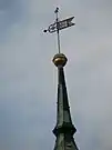 Kirchturmspitze mit Wetterfahne