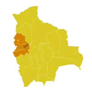 Karte der Kirchenprovinz La Paz