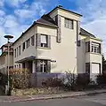 Villa Kloss, kubisch aufgebautes Einfamilienhaus aus dem Jahre 1930, erbaut von F. L. Freyer, in der Beethovenstraße Nr. 25