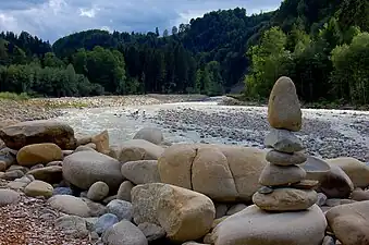 Auenlandschaft der Kleinen Emme in der Nähe von Entlebuch