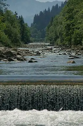 Die Waldemme unterhalb der Einmündung des Steinibach