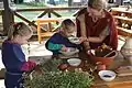 Kochen im Backhaus der RömerWelt am caput limitis