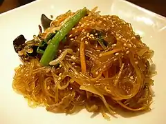 Süßkartoffelnudeln (Japchae)