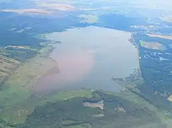 Blick auf den See von Norden