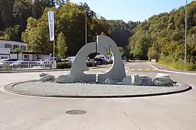 Verkehrskreiselanlage Tösstal-, Weisslinger-, Dorfstrasse in Kollbrunn (Gemeinde Zell ZH)