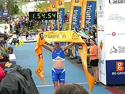 Kris Gemmell beim Corner Brook Triathlon (2006)