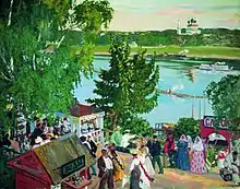 Promenade entlang der Wolga (1909)