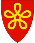 Wappen von Lødingen (Nordland): Fünf statt vier Schleifen