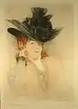 La dame au chapeau, ca. 1910, Kaltnadel, Auflage 28, Privatbesitz