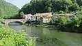 Ortsteil Nabech mit Brücke über den Fluss Salat