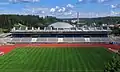 Haupttribüne des Stadions Lahti