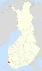 Lage von Laitila in Finnland